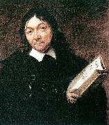 Jean Baptiste Weenix Portret van Rene Descartes oil
